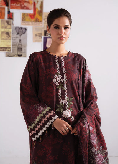 Cross Stitch Unstitched RTS Khaddar Embroidered Suits 3 Piece CS25KW D-05  Floral Melody - Winter Collection