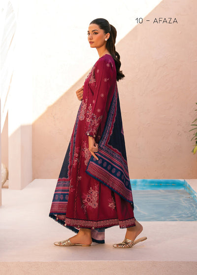 Rang e Khizaan by Xenia Unstitched Khaddar Embroidered Suits 3 Piece XE25SW D-10 AFAZA - Winter Collection