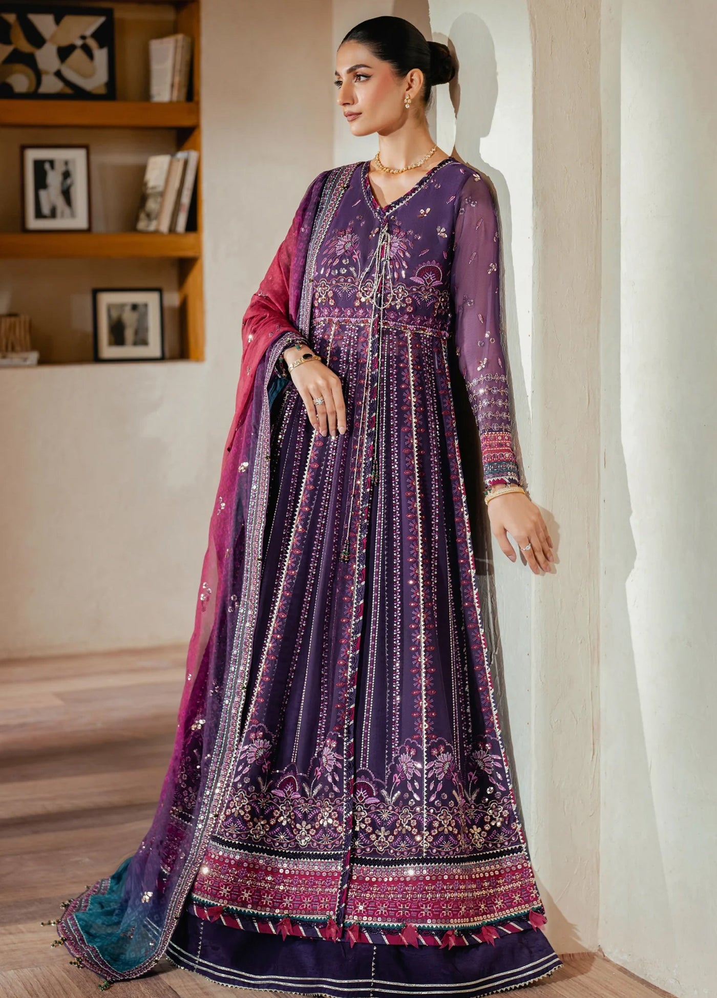 Xenia Formal Unstitched Luxury Chiffon Suits 3 Piece XE25FL Sourati - Formals Collection