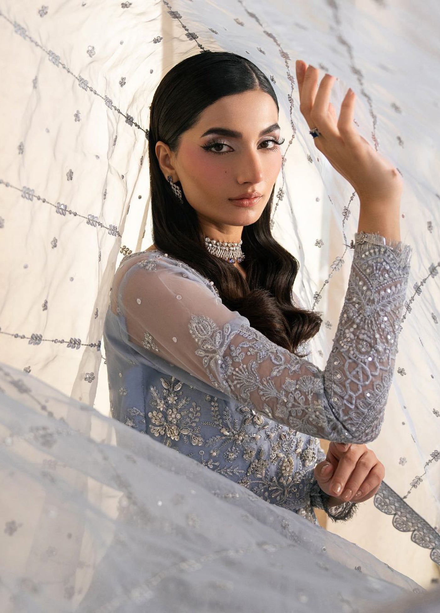 Azira by Gulaal Unstitched Luxury Embroidered Organza 3 piece GL25AF LFU-02 Zahira - Formals Collection