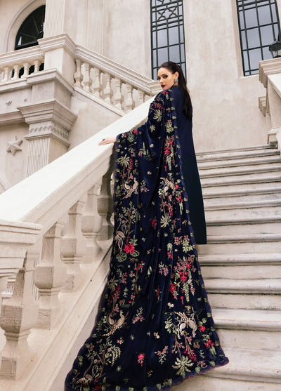 Luxe by Maria B Unstitched Embroidered Twill Linen 3 Piece MB25LW D12 - Winter Collection