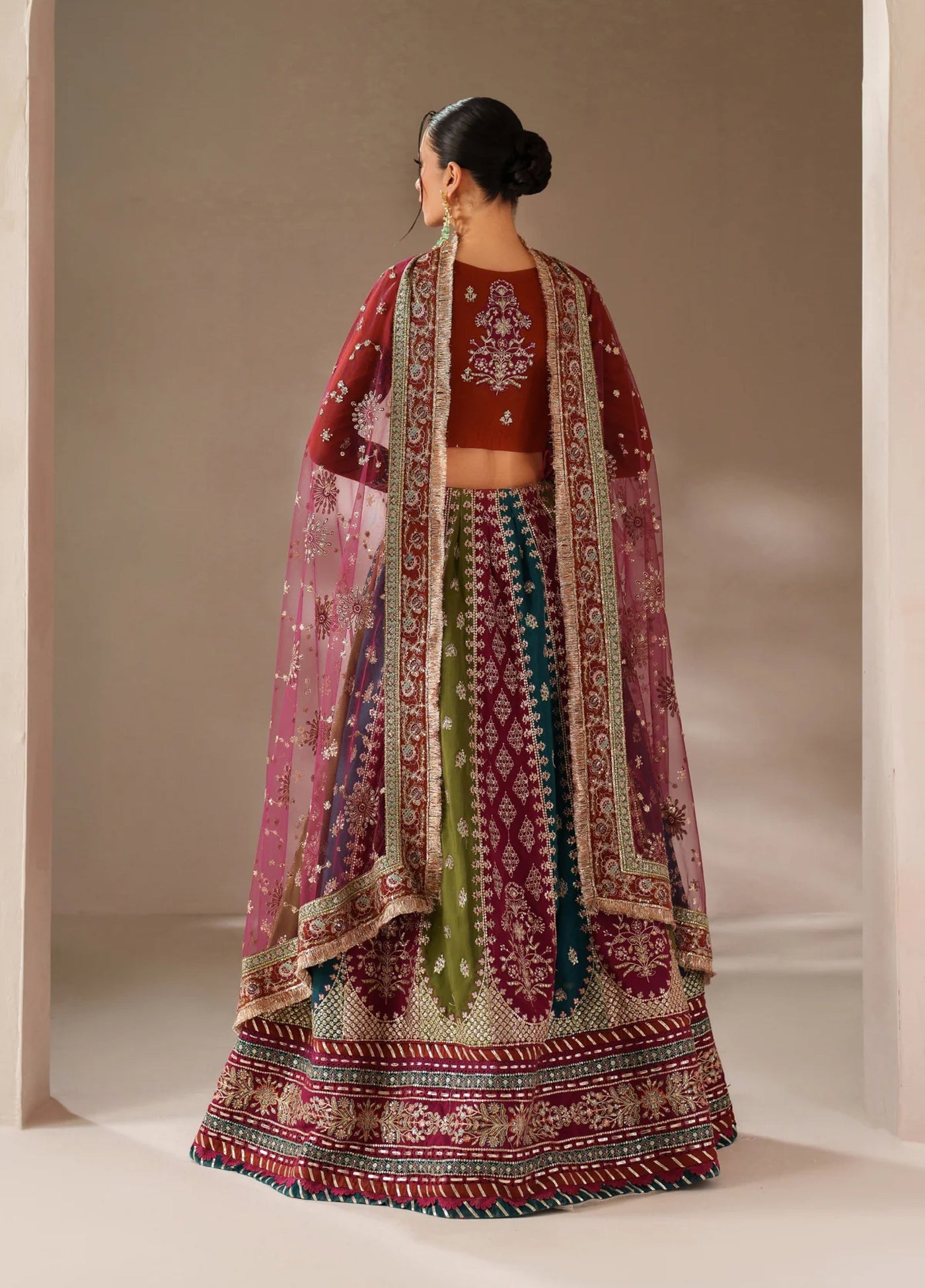 Xenia Formal Unstitched Luxury Raw Silk Suits 3 Piece XE25FL Ainea - Formals Collection