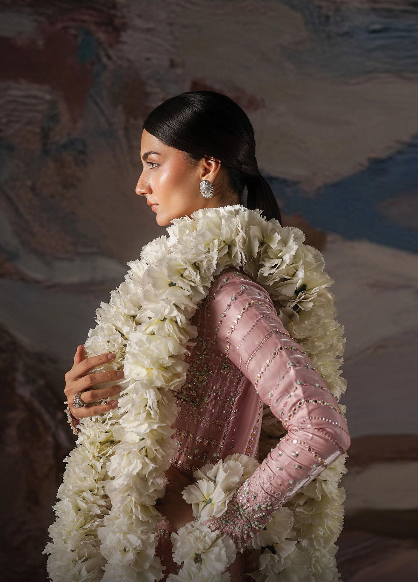 Solaris by Ayzel Unstitched Formals Silk Suits 3 Piece AAF25SW Burnora - Wedding Collection