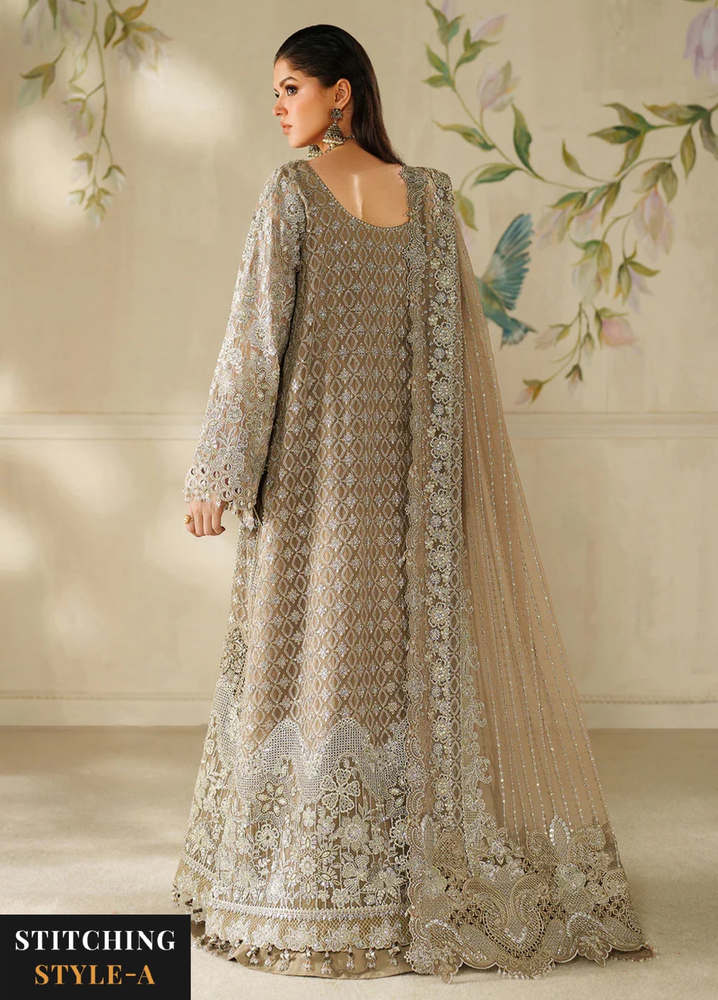 Chantelle by Baroque Unstitched Embroidered Organza 3 piece BQ25CF V14- D 08 - Formals Collection