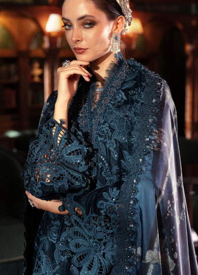 Luxe by Maria B Unstitched Embroidered Velvet 3 Piece MB25LW D10 - Winter Collection