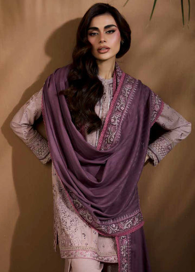 Sobia Nazir Unstitched Shawl Embroidered Khaddar 3 Piece SN25SW D-06 B - Winter Collection