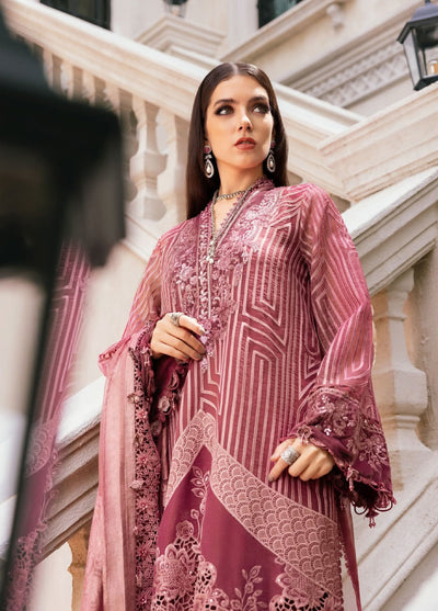 Luxe by Maria B Unstitched Embroidered Velvet 3 Piece MB25LW D4 - Winter Collection