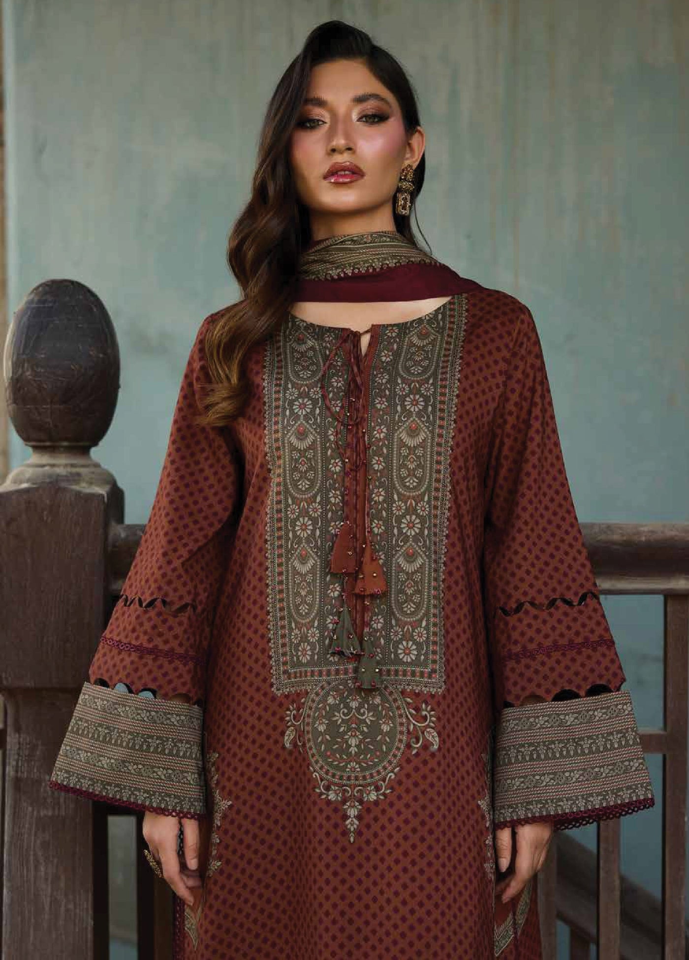 C Prints by Charizma Unstitched Linen Printed Suits 3 Piece CRZ25PL CPW5-25 - Winter Collection