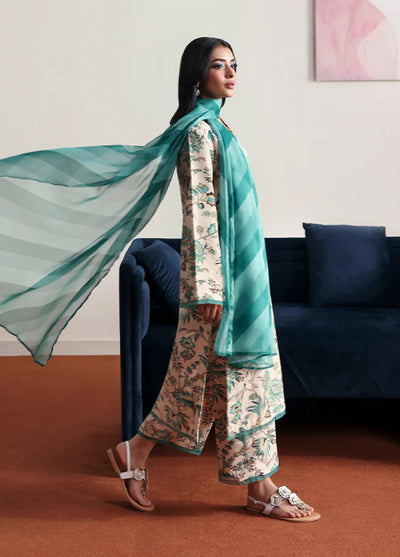 Basics by Gulaal Pret Embroidered Poly Lawn 2 Piece PL-08 Meadowe - Summer Collection