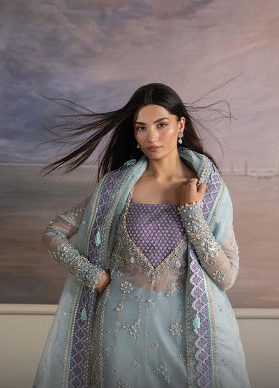 Solaris by Ayzel Unstitched Formals Organza Suits 3 Piece AAF25SW Aurayne - Wedding Collection