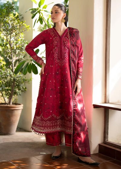 Xenia Formal Unstitched Luxury Raw Silk Suits 3 Piece XE25FL Ibshaam-B - Formals Collection
