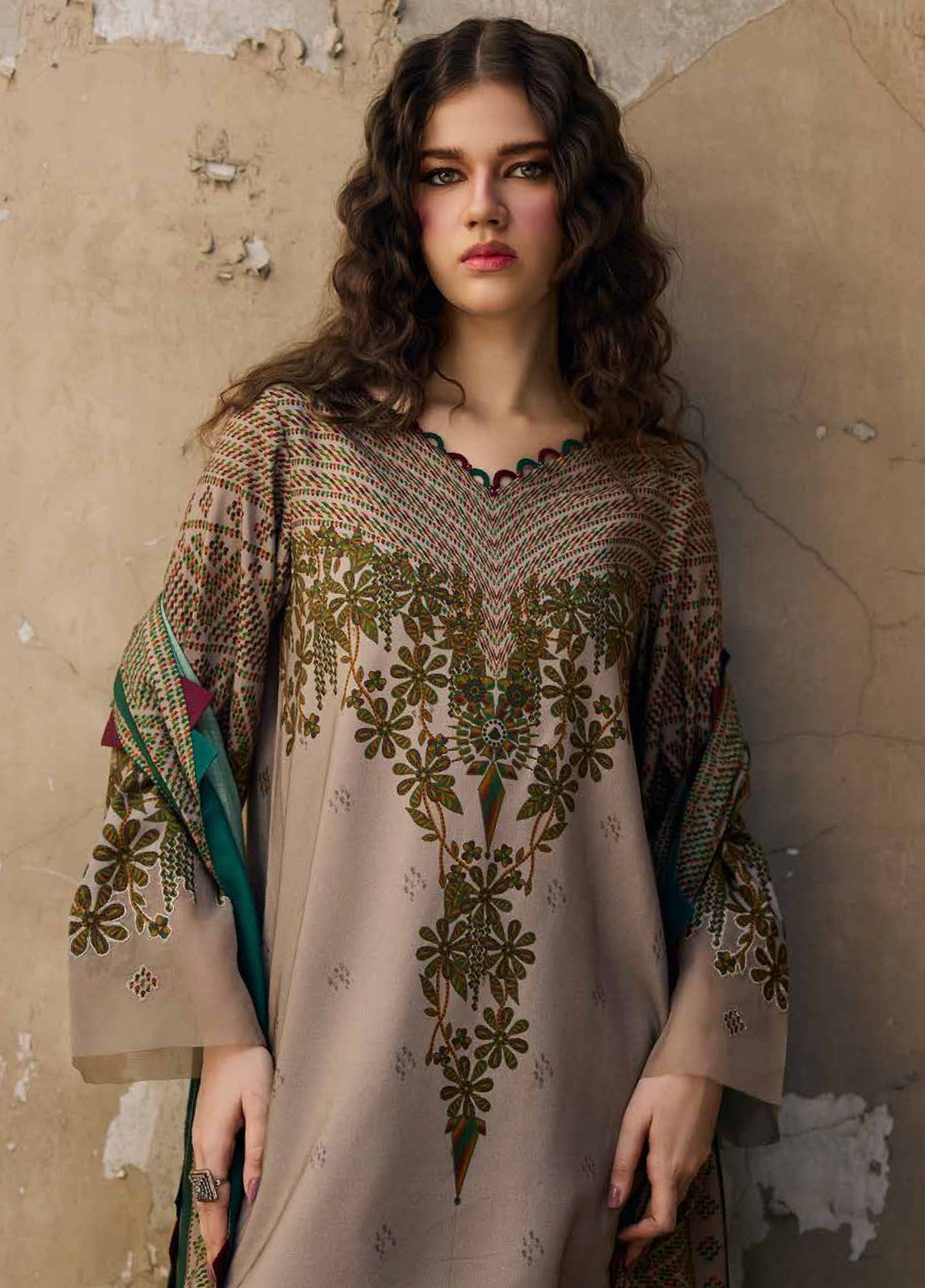 C Prints by Charizma Unstitched Linen Printed Suits 3 Piece CRZ25PL CPW5-19 - Winter Collection
