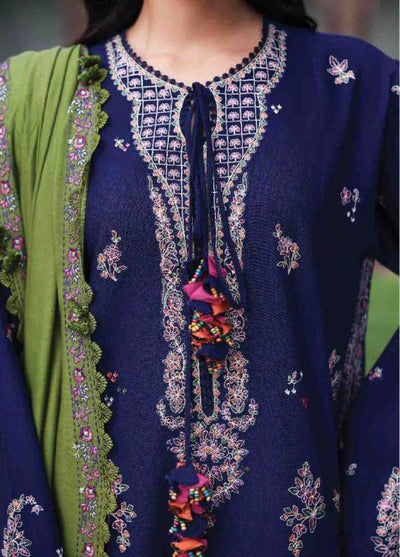Amaris by Republic Womenswear Unstitched Luxury Shawl Khaddar Embroidered Suits 3 Piece RW25AS D-1 - Winter Collection
