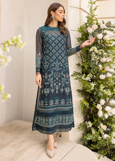 Xenia Formal Unstitched Luxury Chiffon Suits 3 Piece XE25FL Famiya - Formals Collection