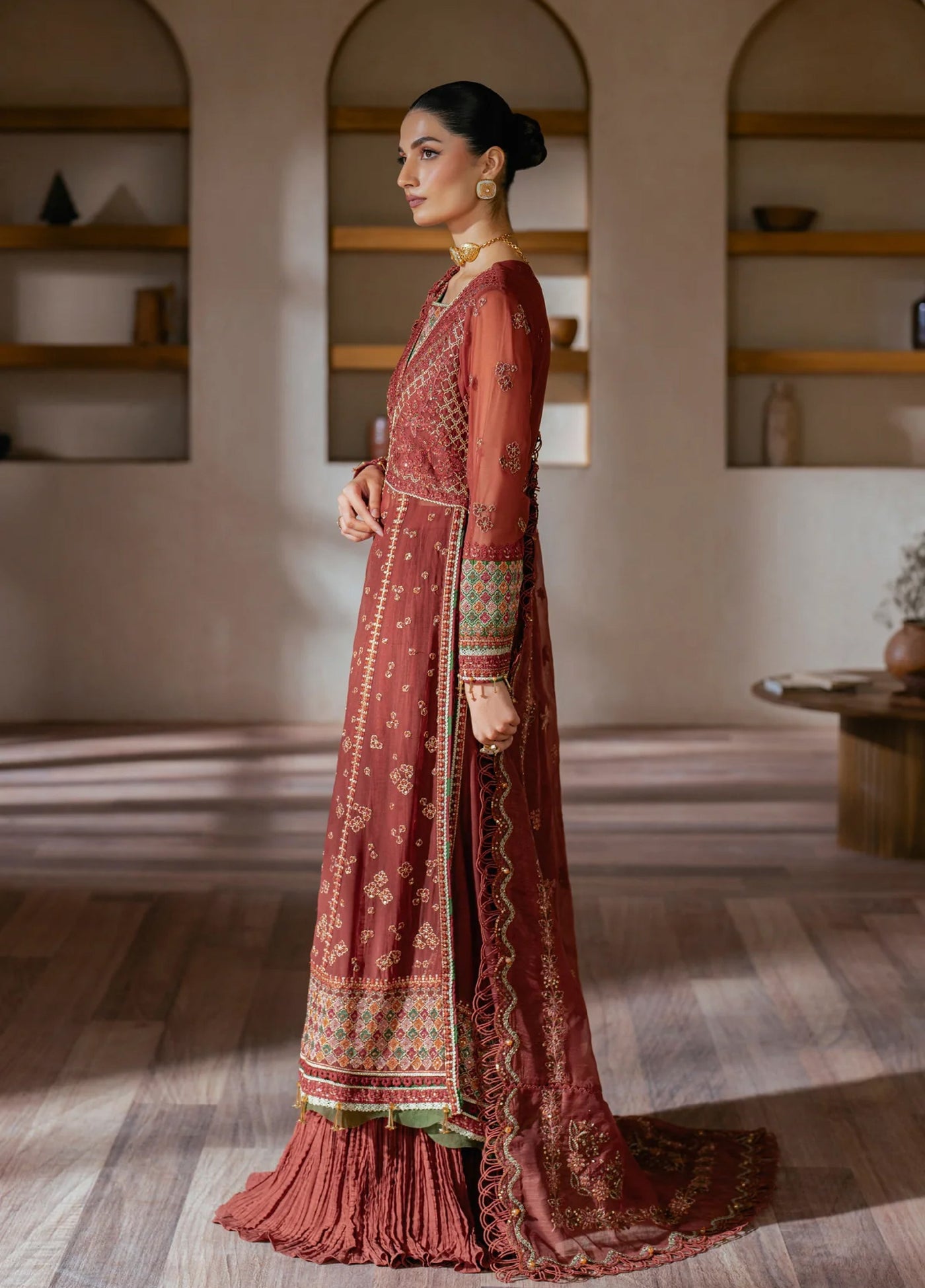 Xenia Formal Unstitched Luxury Chiffon Suits 3 Piece XE25FL Selene - Formals Collection