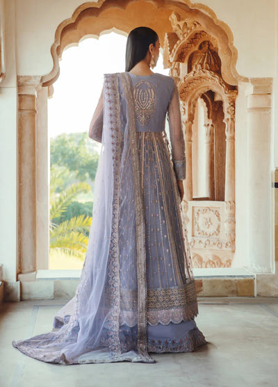 Mehr-un-Nissa By Florent Unstitched Wedding Embroidered Net 4 Piece FL25 FL-2 ZEENAT - Formals Collection