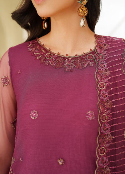 Meesa by Zarif Unstitched Net Embroidered Suits 3 Piece ZAF25MF ZRF-ML-03 ORILA - Winter Collection