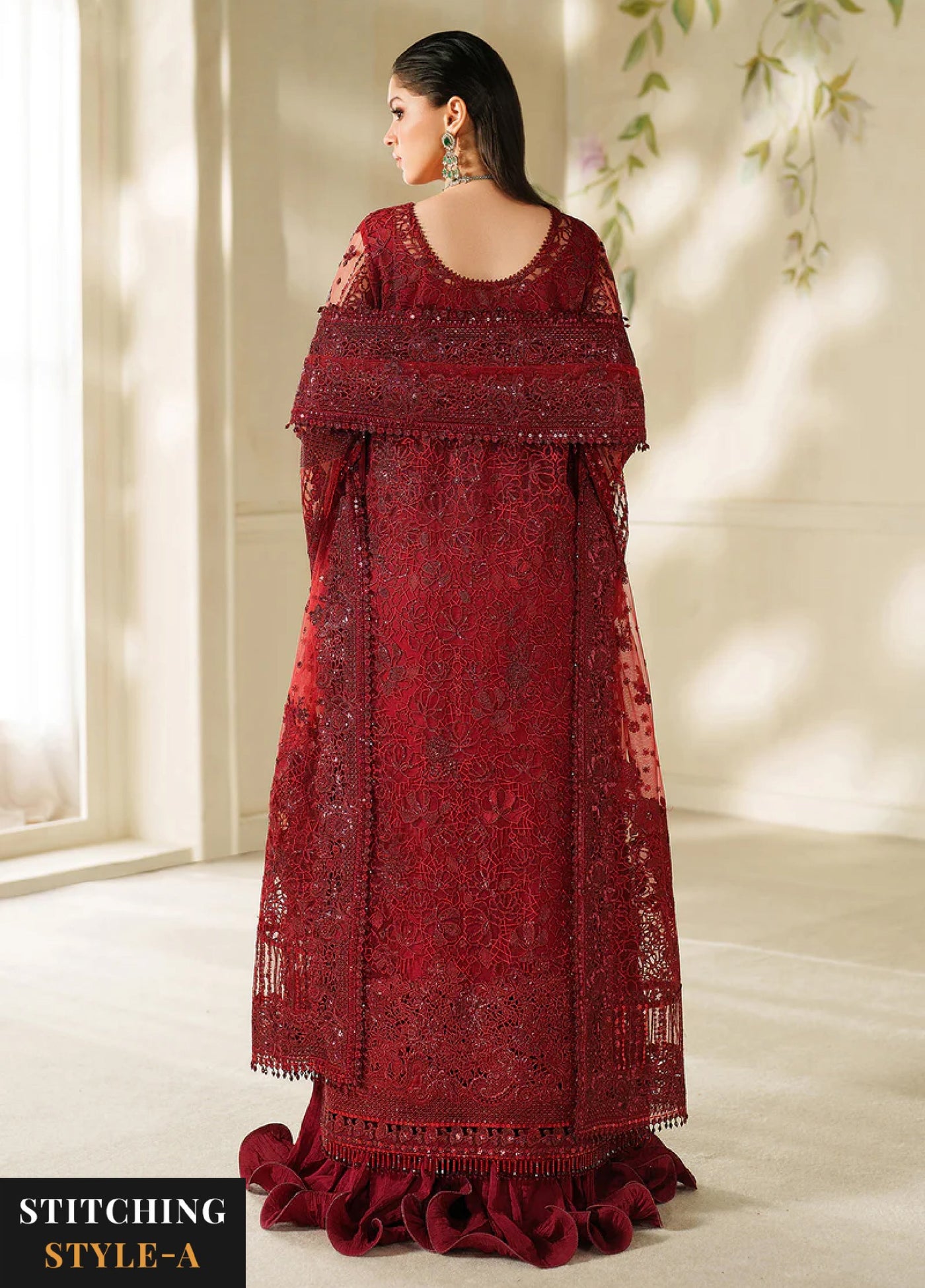 Chantelle by Baroque Unstitched Embroidered Organza 3 piece BQ25CF V14- D 01 - Formals Collection