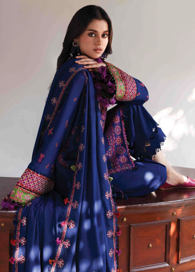 Amaris by Republic Womenswear Unstitched Luxury Shawl Karandi Embroidered Suits 3 Piece RW25AS D-10 - Winter Collection