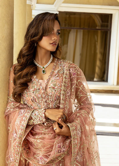 Darling by Mushq Unstitched Embroidered Net 4 Piece Suits MU25DW Naina - Wedding Collection