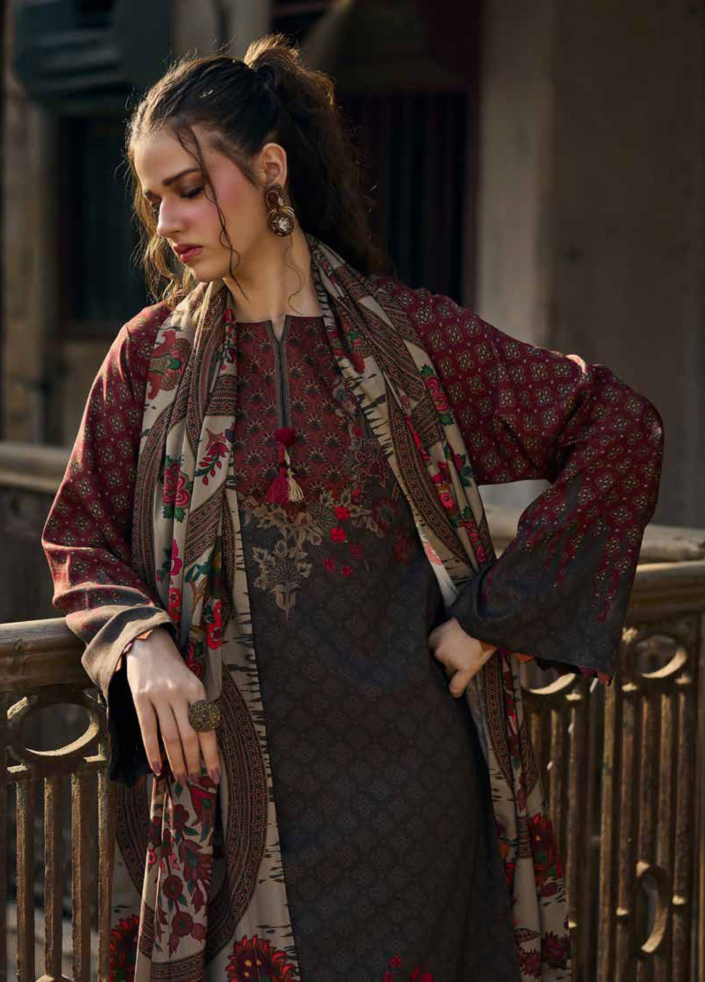 C Prints by Charizma Unstitched Linen Printed Suits 3 Piece CRZ25PL CPW5-21 - Winter Collection