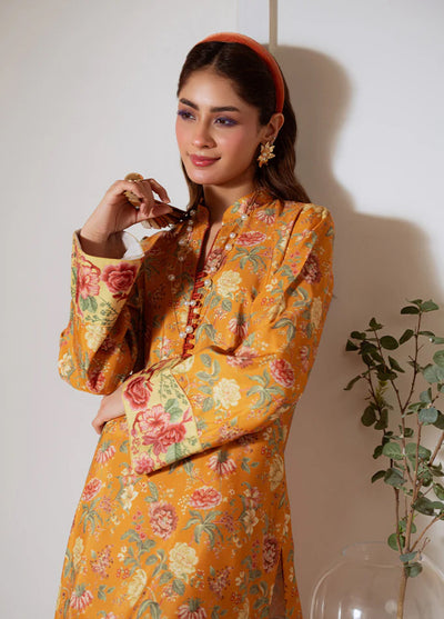 Basics by Gulaal Pret Embroidered Poly Lawn 2 Piece PL-21-S Marigold Veil - Summer Collection