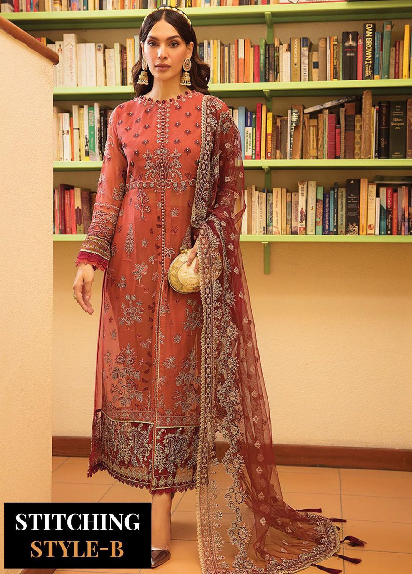 Xenia Formal Unstitched Luxury Chiffon Suits 3 Piece XE25FL Marie - Formals Collection