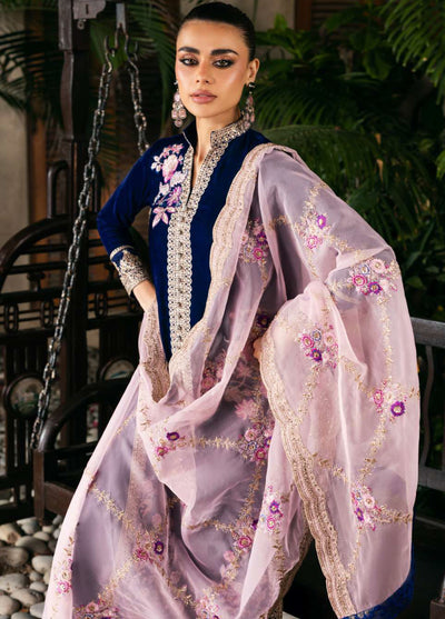 Zainab Chottani Unstitched Velvet Embroidered 3 Piece ZC25UV Meher - Festive Collection
