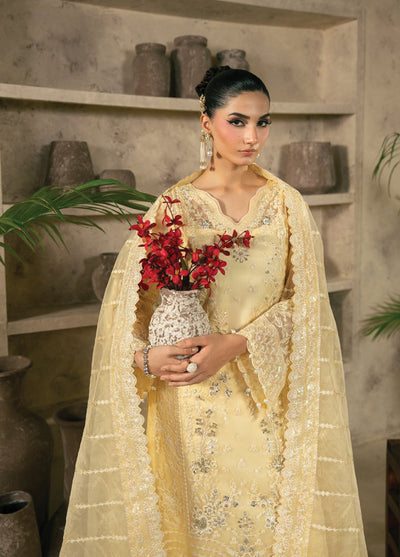 Azira by Gulaal Unstitched Luxury Embroidered Organza 3 piece GL25AF LFU-05 Aureva - Formals Collection