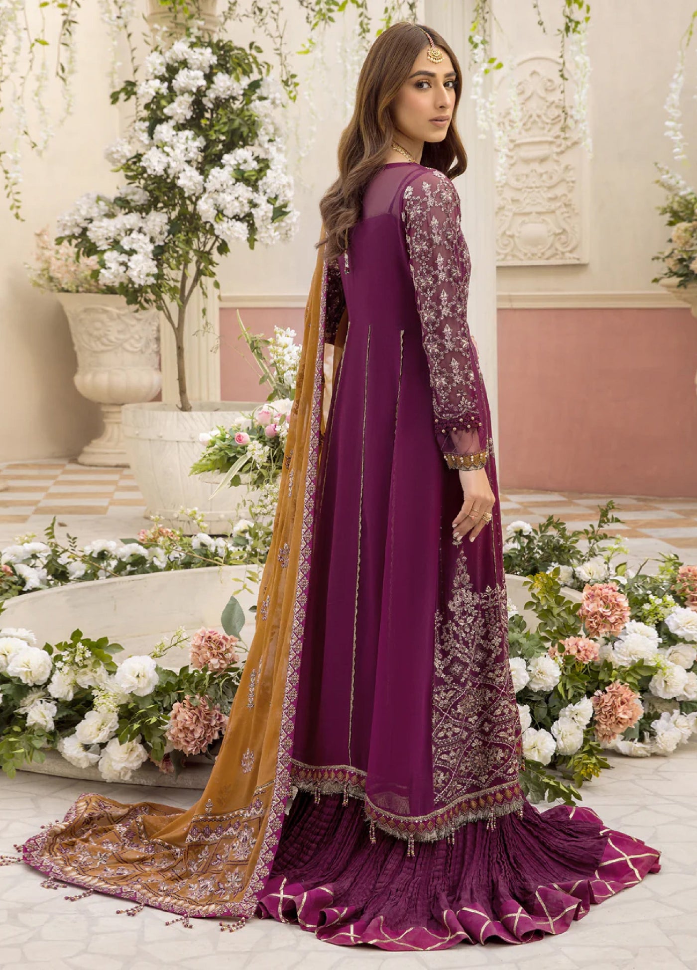 Xenia Formal Unstitched Luxury Chiffon Suits 3 Piece XE25FL Feeza - Formals Collection