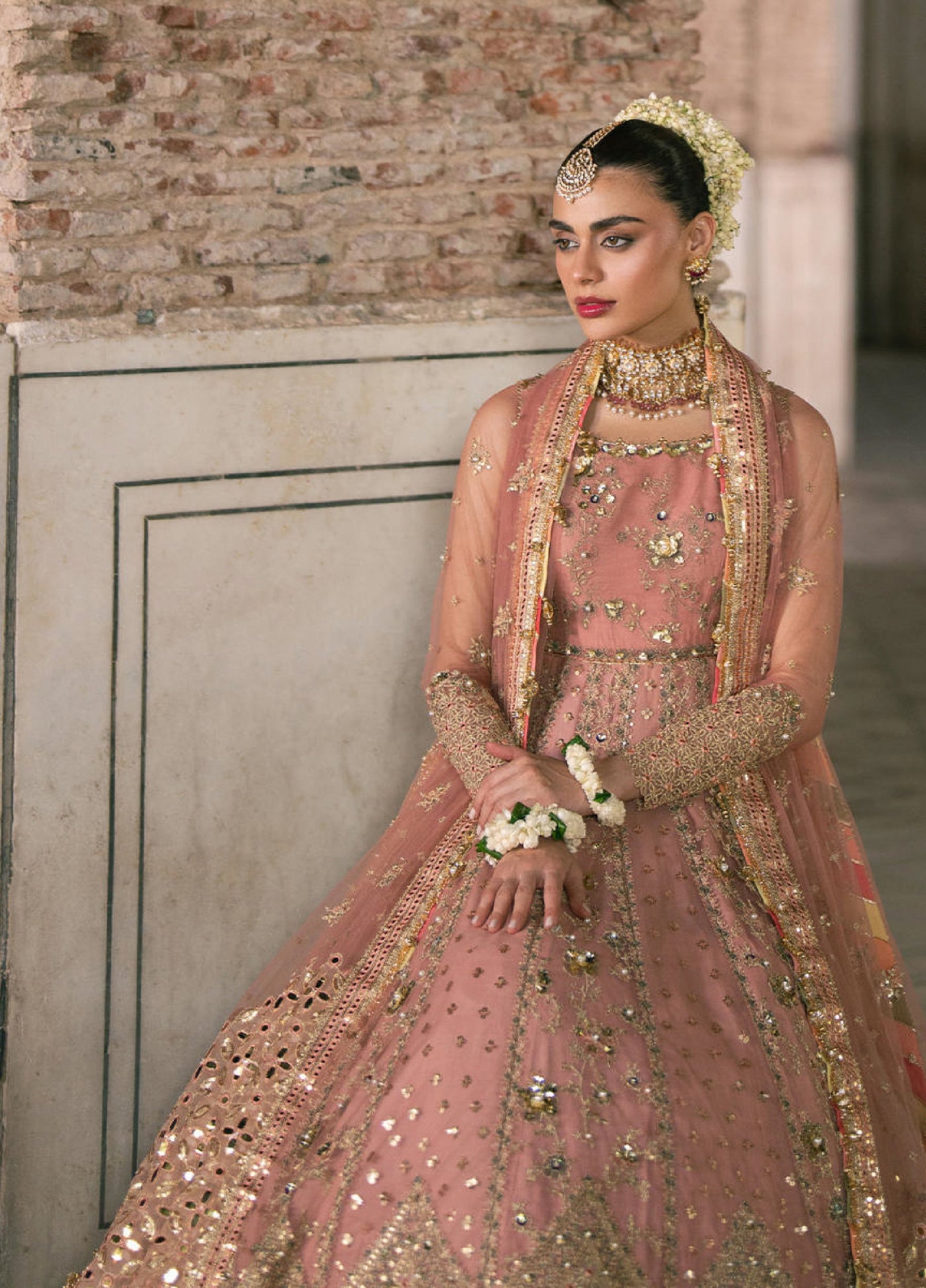 Zarlish Makhfi by Mohsin Naveed Ranjha Unstitched Embroidered Net Suits 3 Piece MNR25ZM Khusboo - Festive Collection