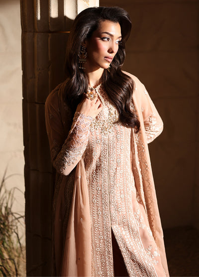 Luxe by Azure Unstitched Chiffon Embroidered Suits 3 Piece AZ25LF Lueur - Festive Collection