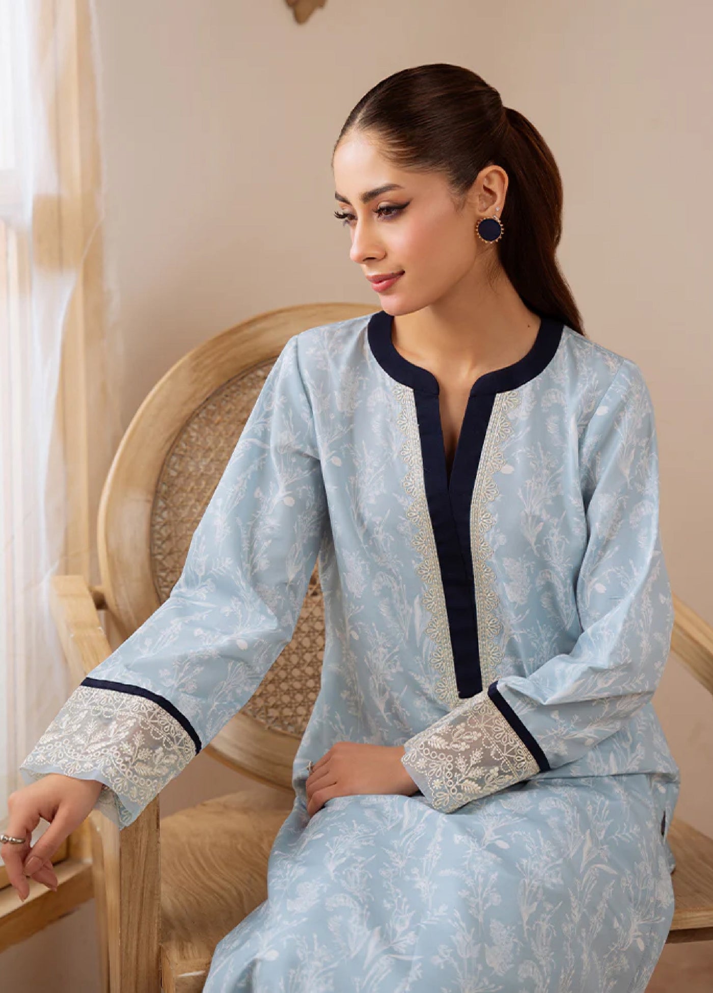 Basics by Gulaal Pret Embroidered Poly Lawn 2 Piece PL-22-S Elyra - Summer Collection