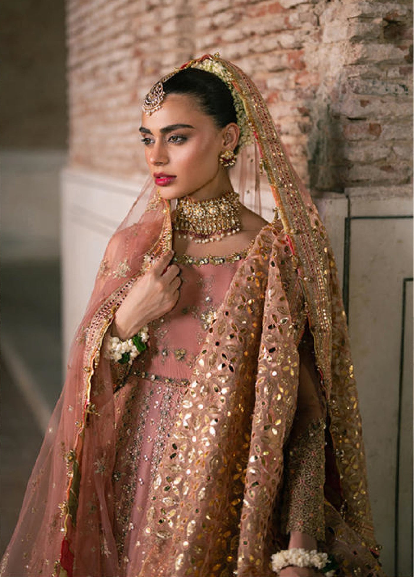 Zarlish Makhfi by Mohsin Naveed Ranjha Unstitched Embroidered Net Suits 3 Piece MNR25ZM Khusboo - Festive Collection