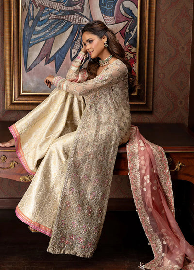 Darling by Mushq Unstitched Embroidered Organza 4 Piece Suits MU25DW Jhilmil - Wedding Collection