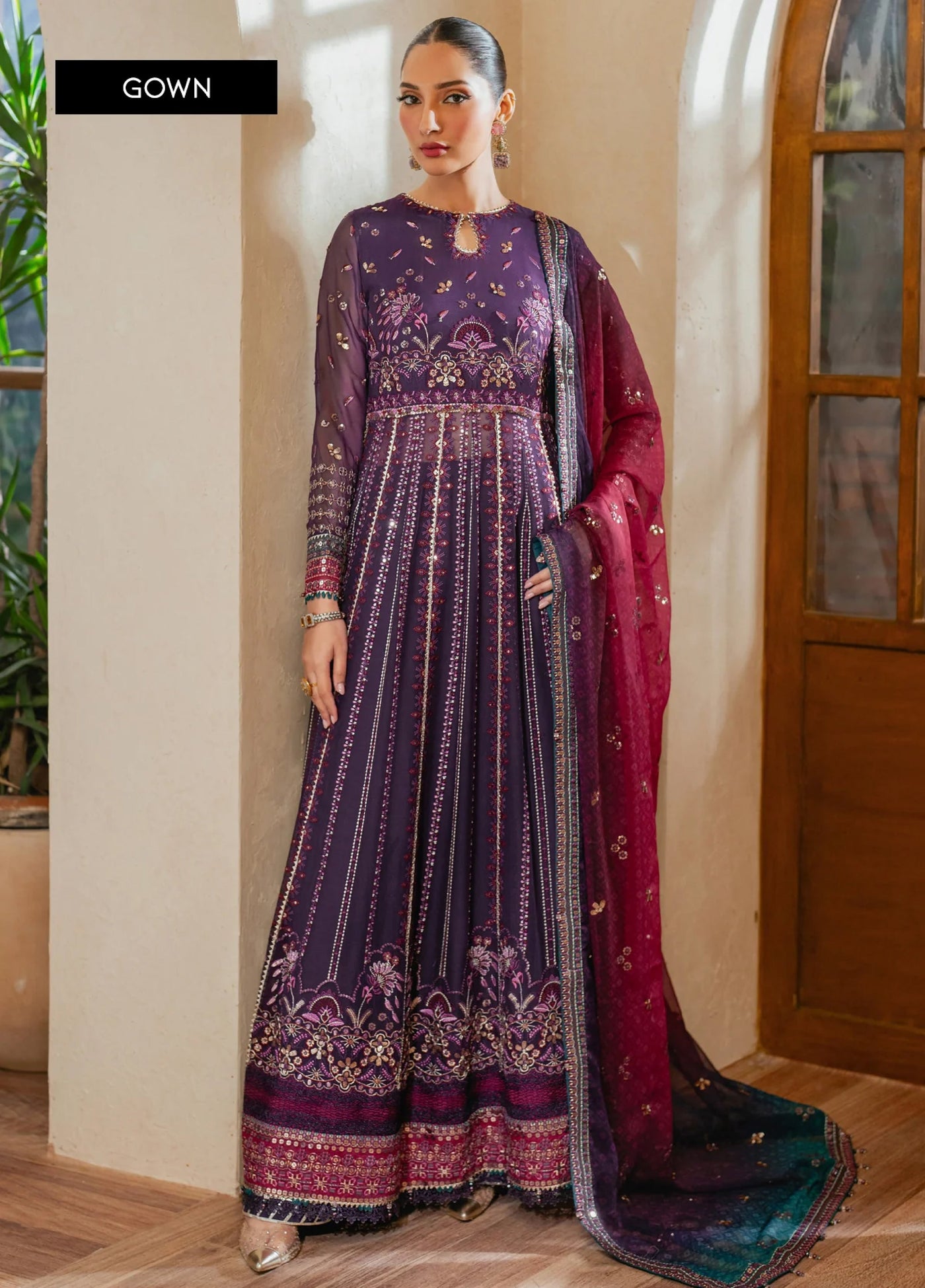 Xenia Formal Unstitched Luxury Chiffon Suits 3 Piece XE25FL Sourati - Formals Collection