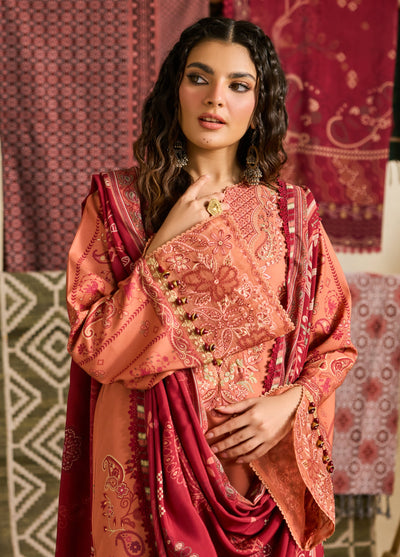 Zync by Florent One Nation Unstitched Khaddar Embroidered Suits 3 Piece FL25ON FL-9B - Casual Collection