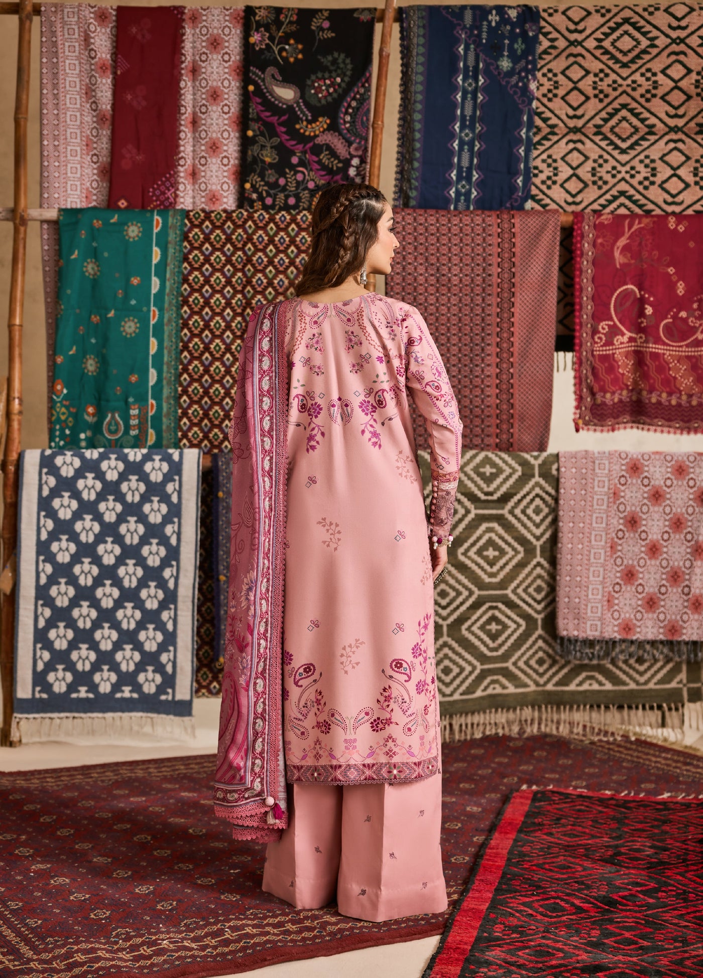 Zync by Florent One Nation Unstitched Khaddar Embroidered Suits 3 Piece FL25ON FL-9A - Casual Collection