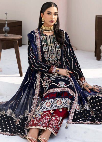 Andaz E Makhmal by Zebtan Unstitched Velvet ZB25 ZAM-11 - Festive Collection