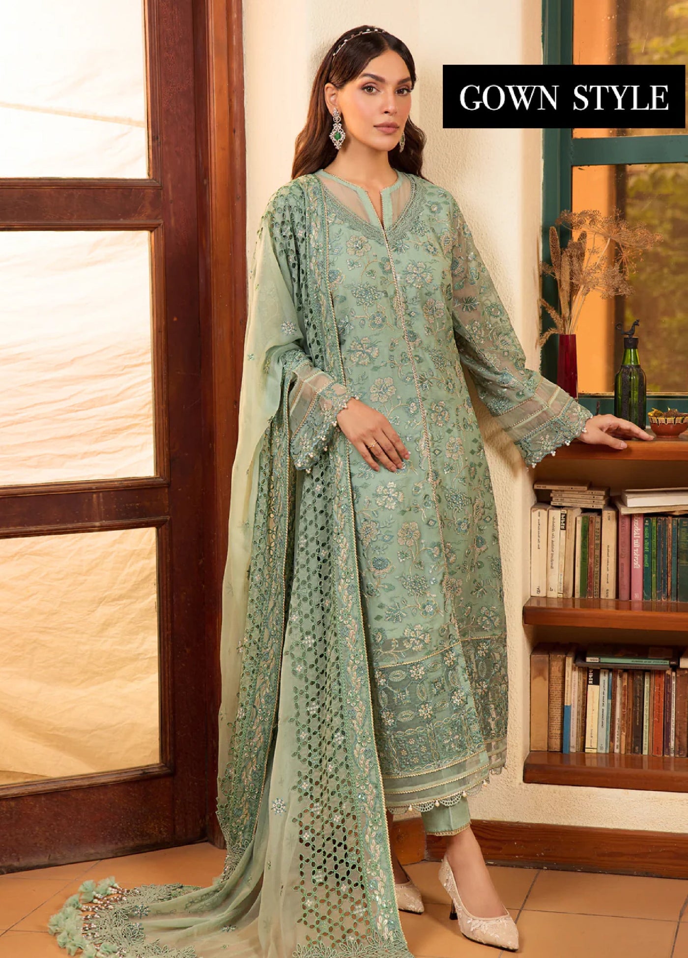 Xenia Formal Unstitched Luxury Chiffon Suits 3 Piece XE25FL Olga - Formals Collection