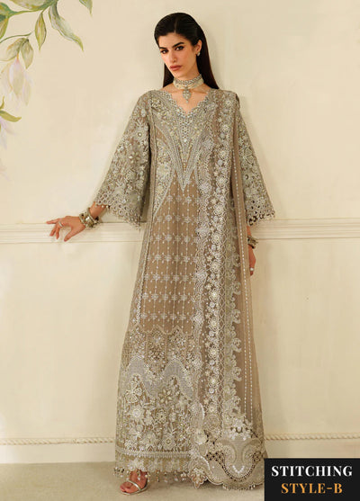 Chantelle by Baroque Unstitched Embroidered Organza 3 piece BQ25CF V14- D 08 - Formals Collection