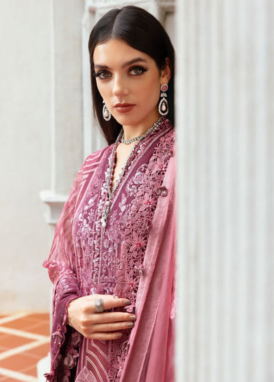 Luxe by Maria B Unstitched Embroidered Velvet 3 Piece MB25LW D4 - Winter Collection