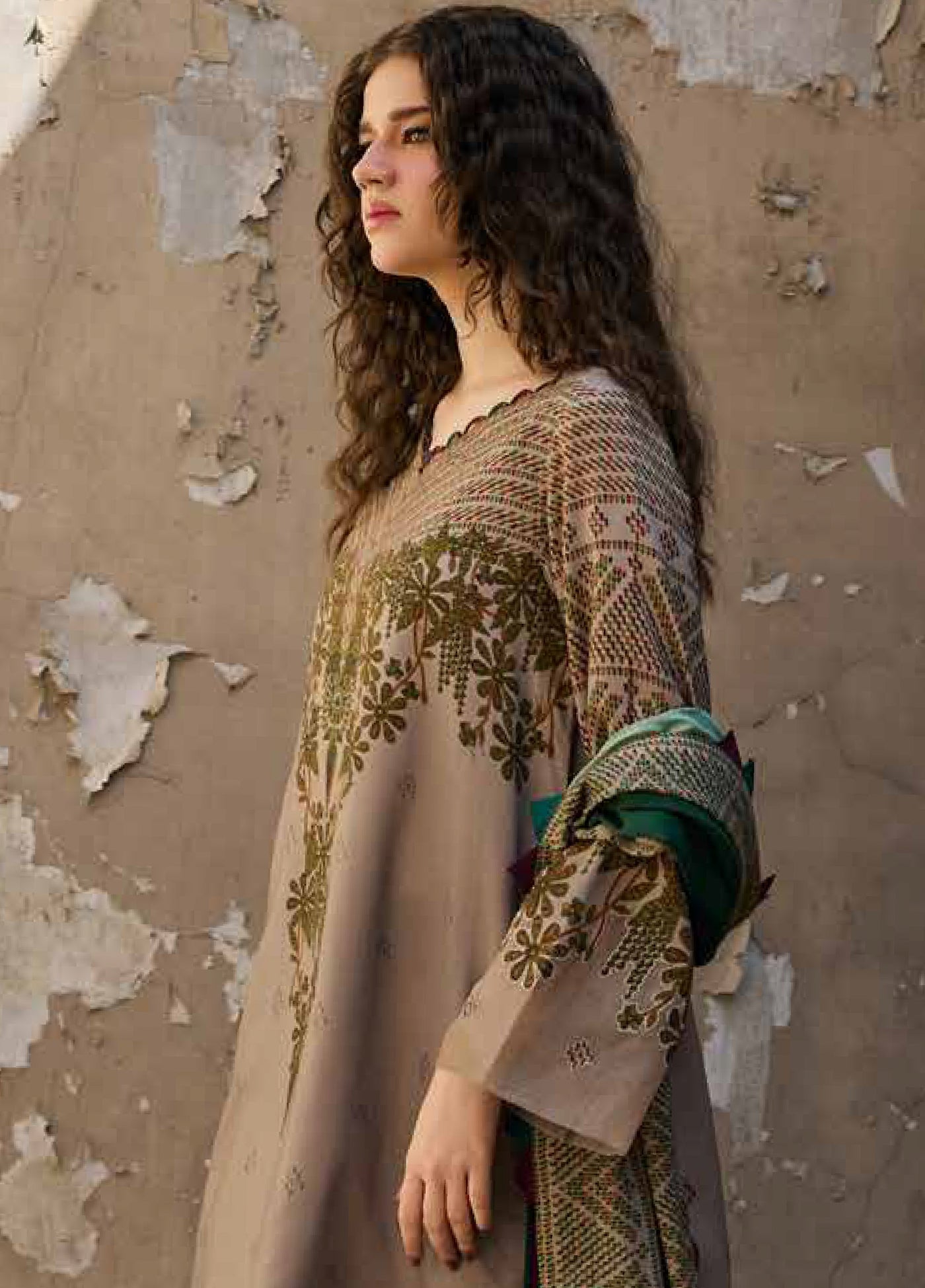 C Prints by Charizma Unstitched Linen Printed Suits 3 Piece CRZ25PL CPW5-19 - Winter Collection