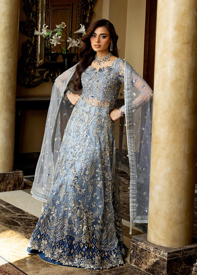 Darling by Mushq Unstitched Embroidered Net 4 Piece Suits MU25DW Kiara - Wedding Collection