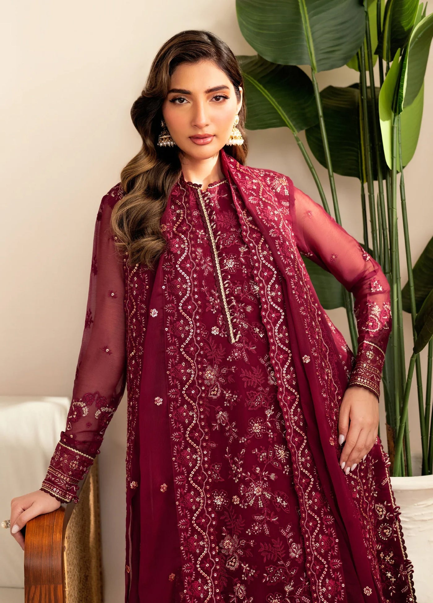 Xenia Formal Unstitched Luxury Chiffon Suits 3 Piece XE25FL Darya - Formals Collection