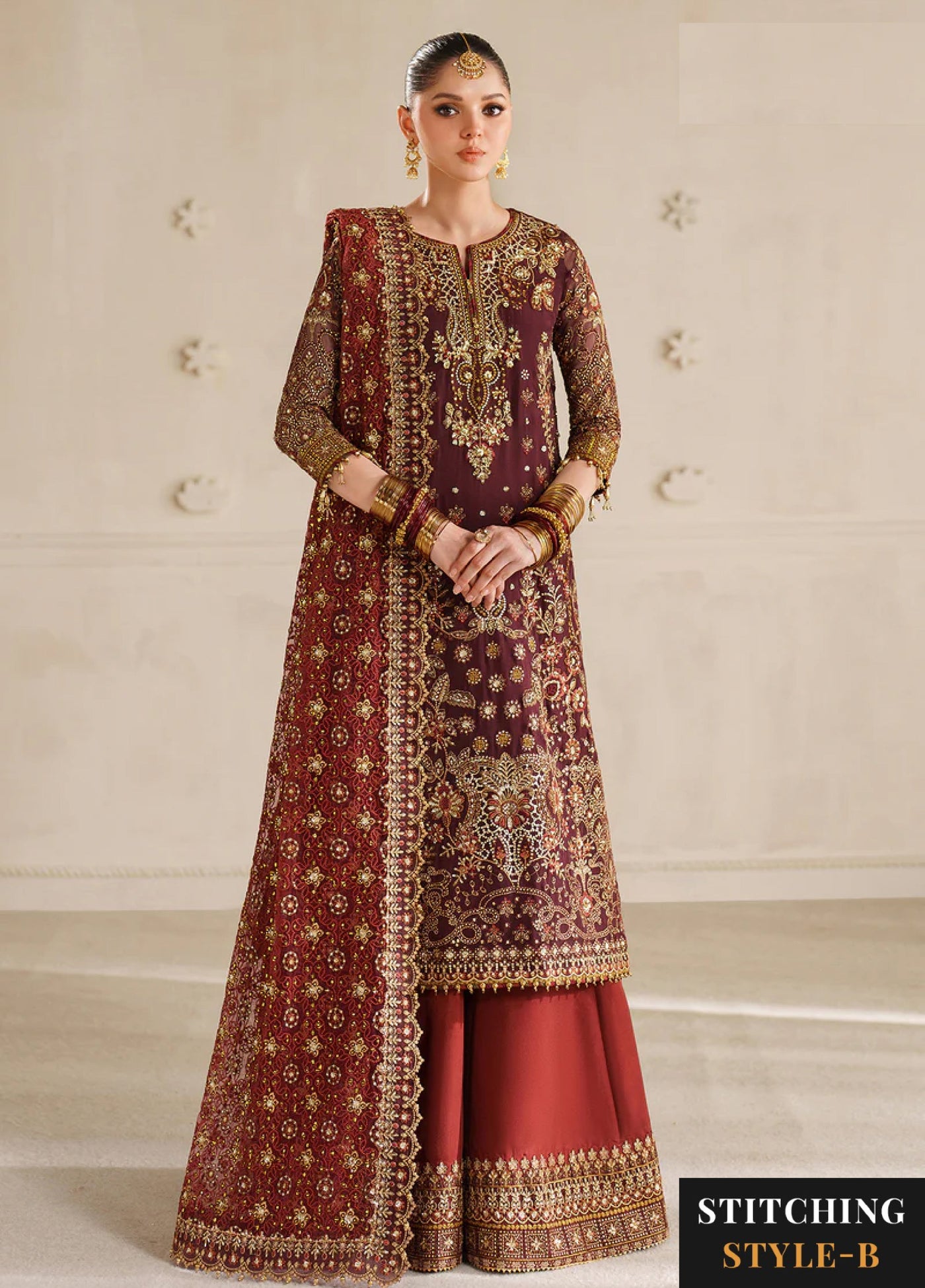 Chantelle by Baroque Unstitched Embroidered Organza 3 piece BQ25CF V14- D 07 - Formals Collection