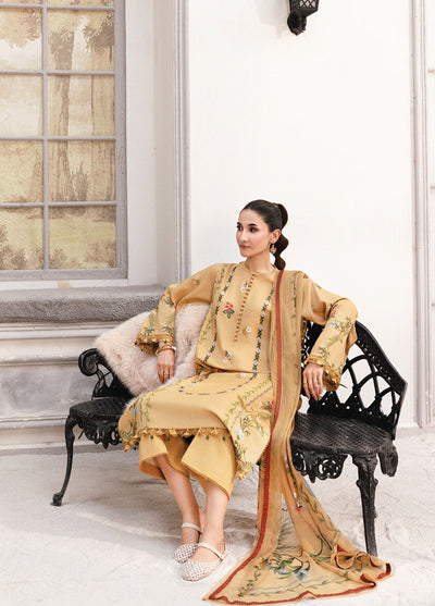 M Basics By Maria B Unstitched Digital Printed Linen 3 Piece MB25UW 1105-B - Winter Collection