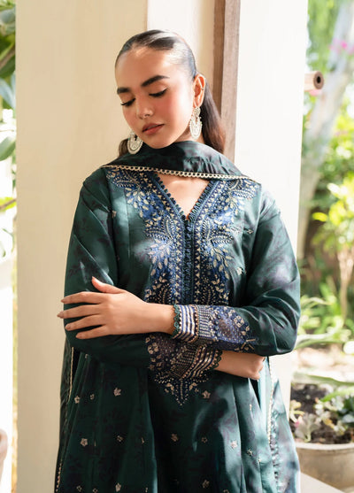 Xenia Formal Unstitched Luxury Raw Silk Suits 3 Piece XE25FL Ibshaam-A - Formals Collection