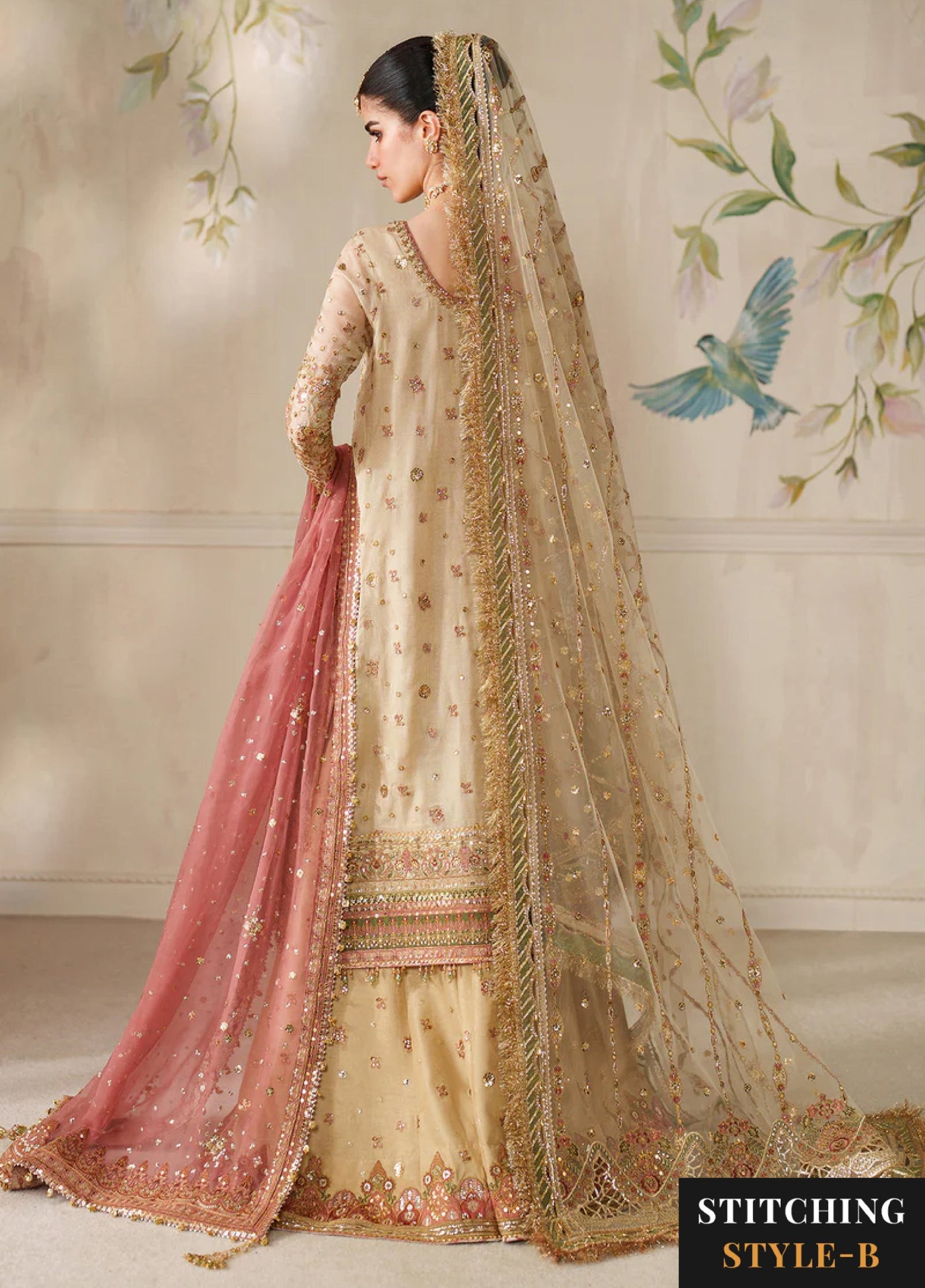 Chantelle by Baroque Unstitched Embroidered Organza 3 piece BQ25CF V14- D 02 - Formals Collection