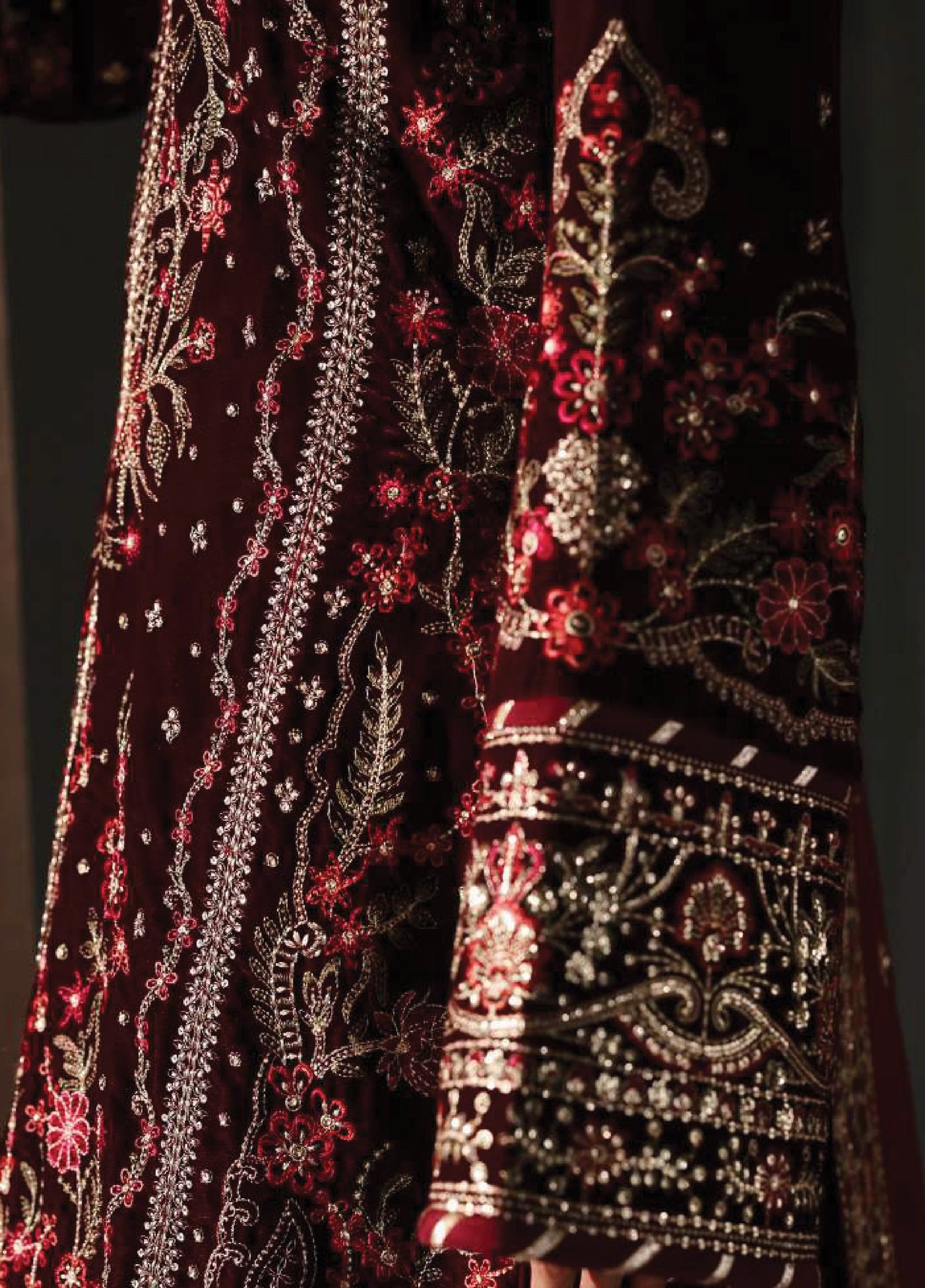 Marais by Gulaal Unstitched Velvet Embroidered 3 Piece Suits GL25VF GL-25-V14 Vela - Festive Collection